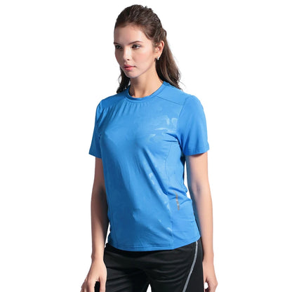 Yoga Running O-Neck Tee For Women Short Sleeves