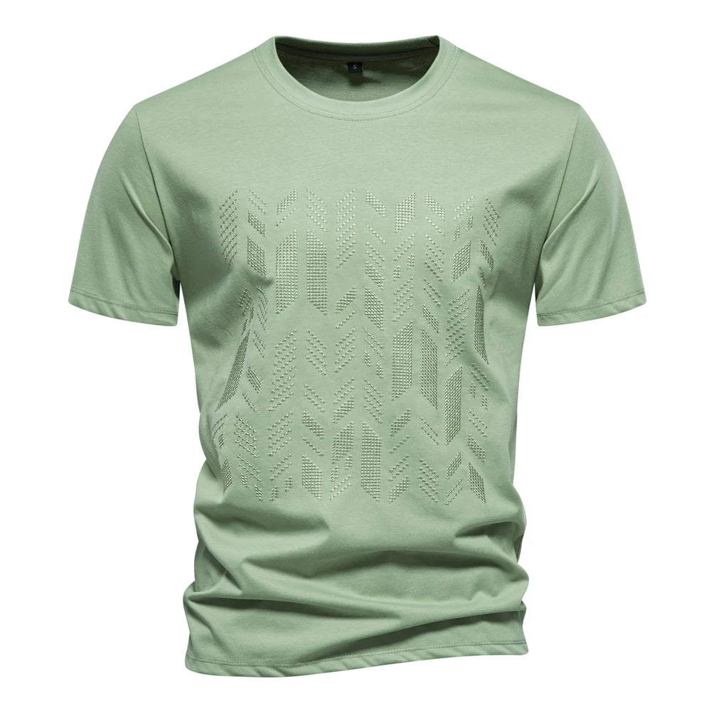 Summer Cool Cotton Blend T-Shirt for Men 