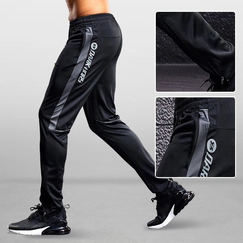 Men Zipper Pockets Trouser Sweatpant - JasrotaSports Pants1005005033764598 - black blue A3 - 2XL(170 - 175cm)