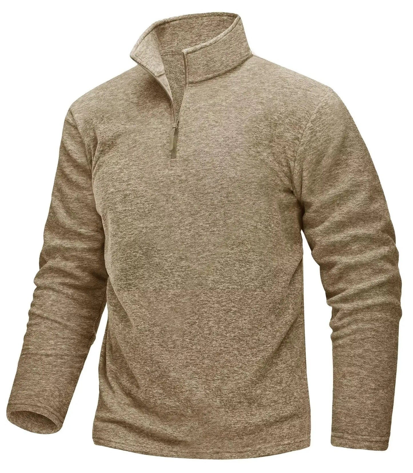 1/4 Zipper Collar Spring Fleece Sweaters For Men