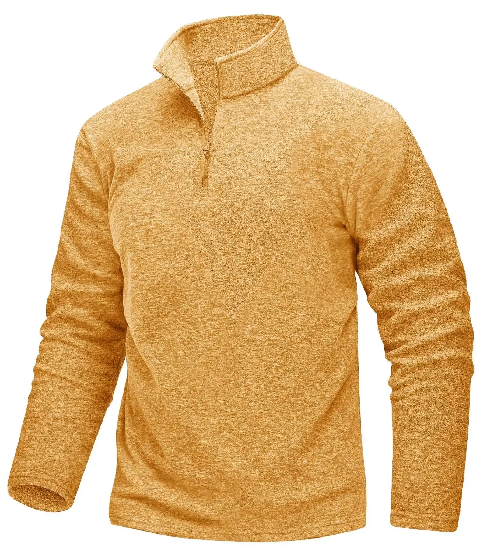 1/4 Zipper Collar Spring Fleece Sweaters For Men