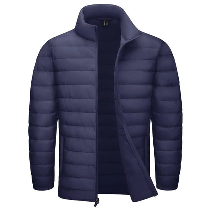 Stand Collar Lightweight Puffer Jackets For Men - JasrotaOuterwear, Jackets1005005915637211 - Navy Blue - CN M (US S) - CHINA