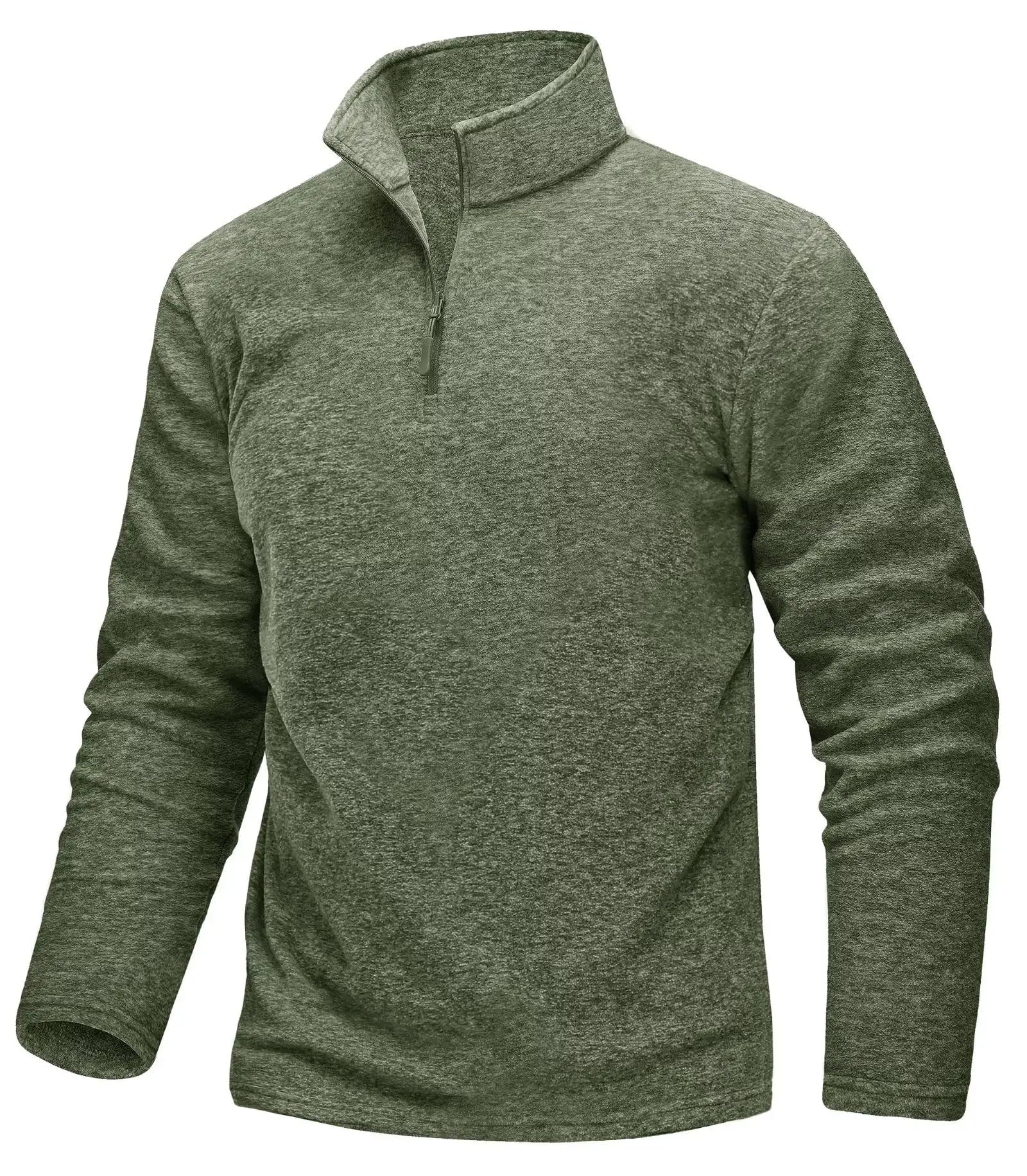 1/4 Zipper Collar Spring Fleece Sweaters For Men