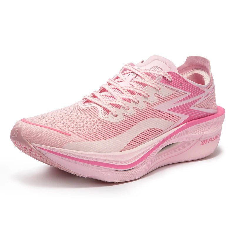 Flame 3.0 Men Running Shoes Marathon Carbon Plate Breathable Trainers - JasrotaTrainers1005006359411664 - white pink - 9.5 - CHINA