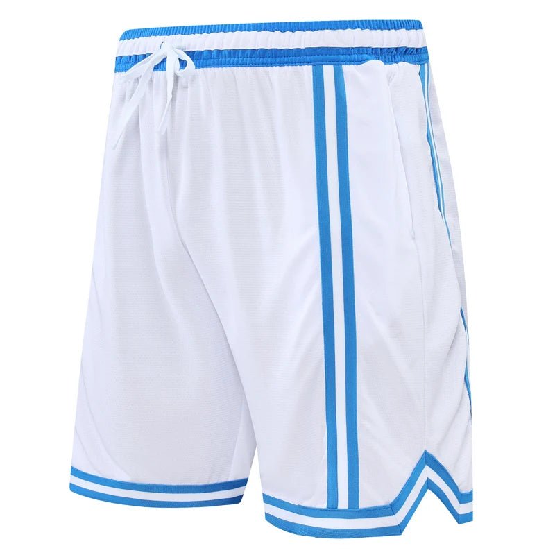 Men's Quick - Dry Loose Fit Basketball and Running Track Shorts - JasrotaSports Pants1005004773236957 - white - 2XL