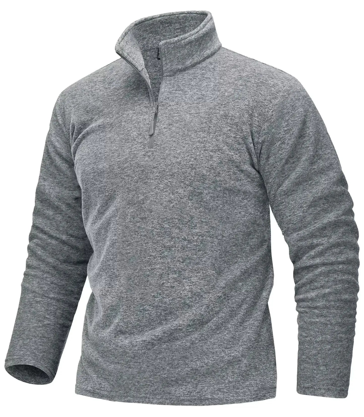 1/4 Zipper Collar Spring Fleece Sweaters For Men