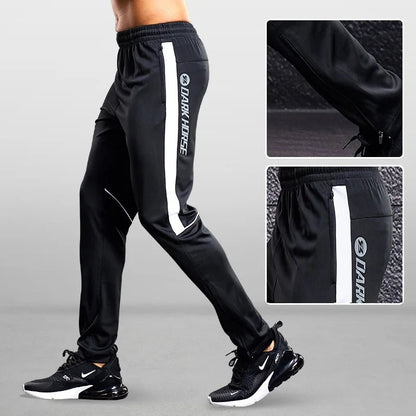 Men Zipper Pockets Trouser Sweatpant - JasrotaSports Pants1005005033764598 - black white A2 - 2XL(170 - 175cm)