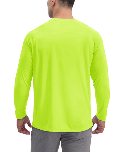 UPF 50+ Sun Protection Long Sleeve T-shirts For Men - JasrotaActiveWear Tops1005006641432435 - White - CN S (US XS) - CHINA